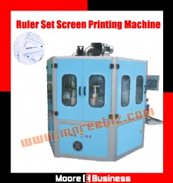 Automatic 2 Color Ruler Set Silk Screen Printing Machine